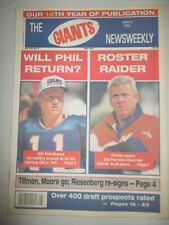 NEW YORK GIANTS NEWSWEEKLY NEWSPAPER PHIL SIMMS BILL PARCELLS  MAY 1994 picture