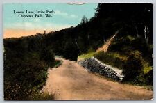 c1910 Lover's Lane Irvine Park Chippewa Falls Wisconsin WI Antique Postcard picture