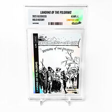 LANDING OF THE PILGRIMS Holographic Card 2023 GleeBeeCo #LNPL-L LIMITED to /49 picture