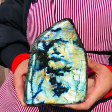 4.04LB Natural Labrador Moonstone Quartz Crystal Free Form Mineral Specimen 570 picture