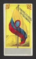 1890's H628 Trade Card - Dr. McLane's Flags of All Nations Series - Columbia picture