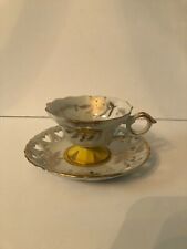 Vintage Royal Halsey Pedestal Teacup & Saucer picture