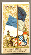 1888 N10 BAVARIA Flags of All Nations 2nd Series Allen & Ginter tobacco card picture