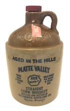 Vintage McCormick Platte Valley Straight Corn Moonshine Whiskey Jug 7” USA picture