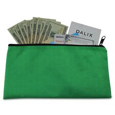 Deposit Bag Bank Pouch Zippered Safe Money Bag Organizer in GREEN picture