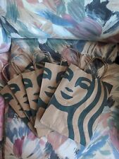 Lot Of 5 Starbucks Paper Lunch Gift Bags Shopper 8