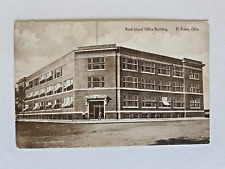1912 Antique Vintage Postcard ROCK ISLAND RAILROAD Office Building EL RENO OKLA picture
