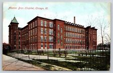 Chicago Illinois~Alexian Bros Hospital Exterior View~A Holzmann~Vintage Postcard picture