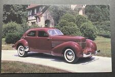 Auburn Indiana IN Postcard 1936 Cord Armchair Beverly sedan model 810 picture