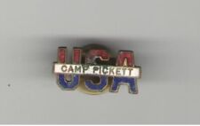 1940s SWEETHEART pin WWII Homefront Camp PICKETT pinback tacpin Enamel Jewelry picture