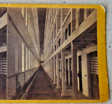 ANTIQUE STEREOVIEW CARD NEW YORK INTERIOR SING SING PRISON picture