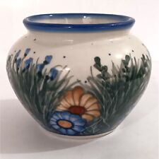 Vintage Unikat Vase Floral Design Hand Painted Signed By Artist Rare Design picture