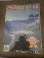 Vintage 1996 AAA Road Atlas US, Canada, Mexico  Write-On Wipe-Off Vinyl Overlay picture