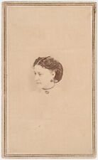 ANTIQUE CDV CIRCA 1860s LOUIS ALMAN GORGEOUS YOUNG LADY IN FANCY DRESS NEW YORK picture