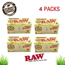 4 Packs Authentic RAW King Size ORGANIC Smoking Rolling Paper Roll 5 Meter US picture