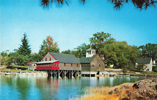 Kennebunkport ME Maine, Olde Grist Mill Restaurant Advertising, Vintage Postcard picture