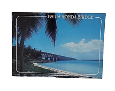 Vtg Postcard of the BAHIA HONDA BRIDGE & Beach in Bahia Honda State Park FL -NEW picture