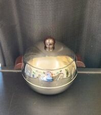 Chrome And Bakelite Penguin Ice Bucket Vintage Hot Cold Server Art Deco 1941 picture