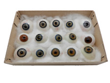 +ANTIQUE+ German prosthetic human glass EYES / Lauscha / different colors c1920 picture