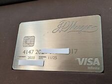 JP Morgan Reserve Palladium Silver Metal Credit Card - AUTHENTIC, VERY RARE picture