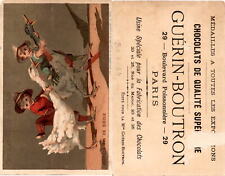 Victorian Card, 1890's, Guerin Boutron Chocolate, Jockeys Fin De Siecle picture