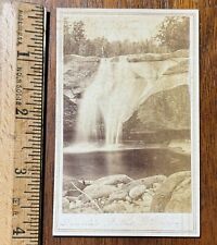 Antique CDV photo John Soule Diana's Bath North Conway NH White Mountains picture