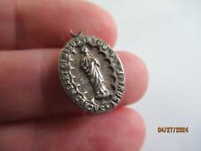 Antique Ornate Catholic Christian Mother Mary pendant charm medal picture
