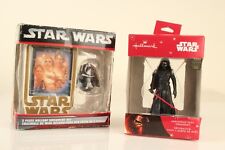 Star Wars Darth Vader 2 Piece Holiday Ornament Set Christmas 2006 Kylo Ren picture