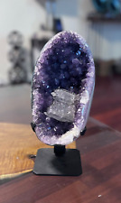 7 Lb Natural GENUINE Amethyst Geode Quarts Crystal With Stand OVERSTOCK SALE picture
