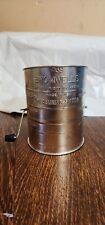 Vintage BROMWELL’S No. 39 3 Cup Flour Sifter-W/Black Handle  picture
