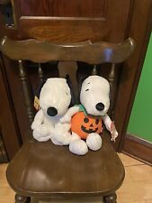 Snoopy Plush Hallmark, and TJ Maxx Pumpkin Snoopy Pair picture