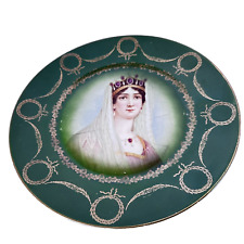 Antique Empress Josephine Porcelain Portrait Cabinet Plate Signed E Furlaud picture
