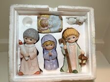 Vintage Home Interiors Homco Children's Christmas Nativity Set of 5 Figures 5602 picture