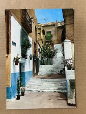 Postcard Alicante Spain Homes Stairs Typical Neighborhood Vintage PC picture