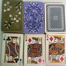 3 Decks Vintage Playing Cards ARRCO Chicago USA Folk Art Floral Purple Butterfly picture