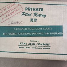 Vintage Private Pilot Rating Kit Albequerque Kane Aero Company Aviation picture