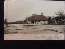 Columbus Nebraska Union Pacific Depot 1906 Undivided Back Postcard Mailed picture