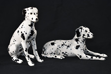 Vtg Pair Set 2 Decorative Ceramic Dalmatians Dog 7
