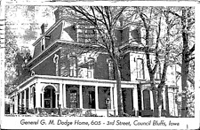 Postcard General G M Dodge Home 3rd Street Council Bluffs Iowa [ch] picture