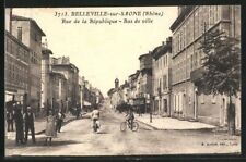 CPA Belleville-sur-Saone, Rue de la République, Lower Town 1927  picture