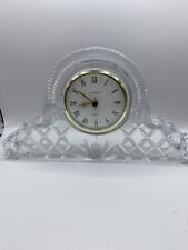 Crystal Legends by Godinger Quartz Clock 24% Lead Crystal Desk Mantle WORKS picture
