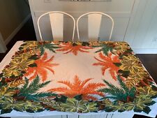 Vintage Simtex  Cotton Tropical Tablecloth picture
