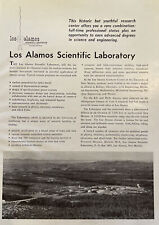 Vintage 1960 Los Alamos Scientific Lab Nuclear Weapon Energy Space Travel Job Ad picture