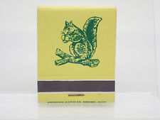 The Country Club Brookline Massachusetts Squirrel Vintage Matchbook picture