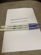 SPEE-D-MARK PERMANENT INK MARKER Purple liquid Felt Tip BLAISDELL (2 Markers) picture
