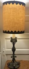 💡Huge Wrought Iron Gothic Retro Vintage Light Floor Lamp & Shade picture