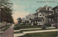 Postcard East High Street Pottstown PA  picture