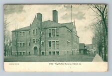 Elkhart IN Indiana High School Building c1911 Vintage Souvenir Postcard picture