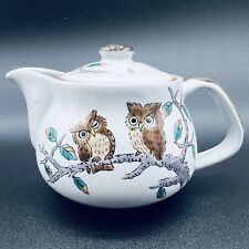 Kutani Yaki Ware Kyusu Porcelain Tea Pot 360ml Fukuro Owl Made in Japan Boxed picture