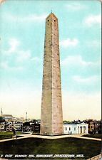 Bunker Hill Monument Charlestown MA Massachusetts Antique Postcard UNP VTG picture
